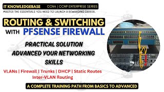 Routing and Switching with pfSense Firewall | VLANs, Inter-VLAN Routing, Static Routes, Trunking