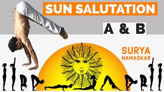 SURYA NAMASKAR FOR WEIGHT LOSS | SUN SALUTATION A & B | ASHTANGA VINYASA SUN SALUTATION |