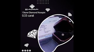 55 Cent Solitaire Diamond Nose Pin | BD Online Jewellery Store | Diamond Nose-pin Bangladesh |