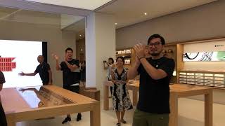 Apple 京都 メディア向け内覧会 入店時の様子 - 2018.8.23