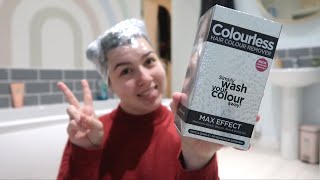 Will Colourless Remove Blue Hair Dye?