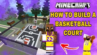 How to Build an Outdoor Basketball Court in Minecraft! QUICK and EASY Tutorial!