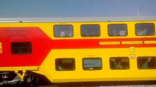 Double Decker train at Jadcherla Railway Station