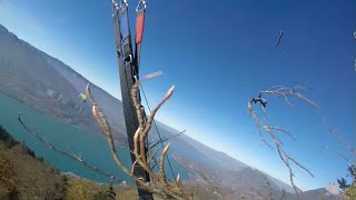 Parapente Annecy Décollage qui aurait pu mal finir à la Forclaz