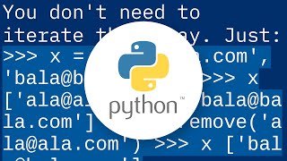 How to remove specific element from an array using python