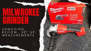 Milwaukee Grinder Unboxing, Review, Set up and Measurements