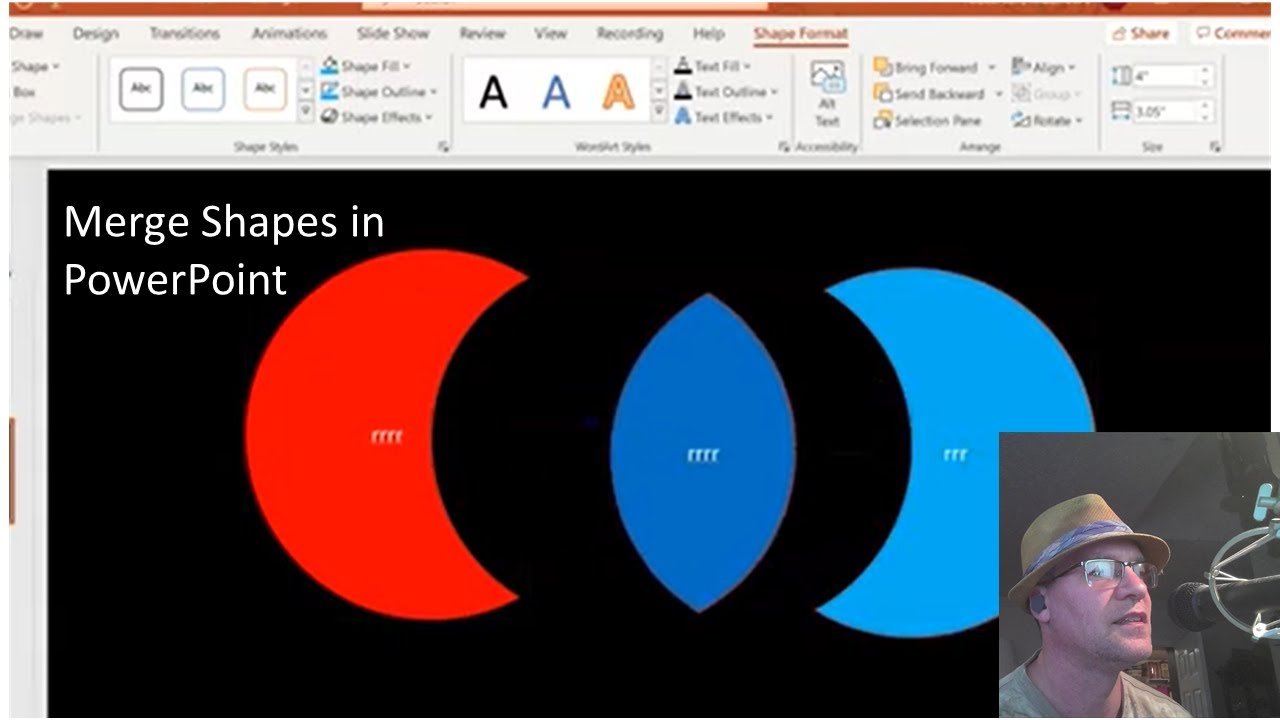 Merge Shapes In Powerpoint Youtube