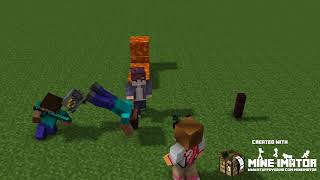 4V1 Fight | A minecraft animation