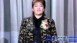 Roseanne Barr Makes Her 1st TV Appearance Ever on "The Tonight Show" -- 1985