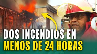 Feroz incendio causa pánico en el Callao: Dos incendios se registraron en asentamiento humano