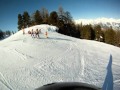 thyon 2000 descente de la piste de l ours en snowboard