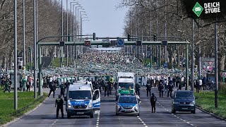 Tausende Werder Bremen-Fans nehmen Berlin ein: So lief der Fan-Marsch vor dem Hertha-Spiel!