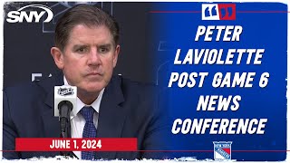 Peter Laviolette on 'disappointment' of Rangers Game 6 loss to Panthers ending their season | SNY