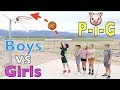 PIG Basketball Challenge BOYS vs GIRLS