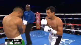 TITO MERCADO PUNISHES OPPONENT FORCES OPPONENT TO QUIT ON HIS STOOL FULL FIGHT