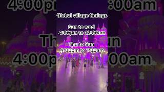 Global village dubai 2023 timing |🥰🎡🎢😍| place to visit in Dubai