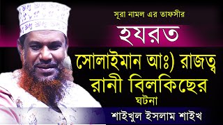 হযরত সুলাইমান আঃ রাজত্ব ও রাণী বিলকিসের ঘটনা || শাইখুল ইসলাম শাইখ ||