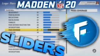 The Best All-Madden Sliders For Gameplay/XP For Madden 20 Franchise!