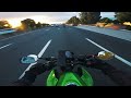 breakfast ride kawasaki z400 pov dji cinematic pure sounds