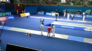 14.09.20 T08-Park Kyoungdoo(KOR) vs Petrov Roman(KGZ)-2014Incheon AG. Fencing ME Ind. by UnTouche