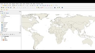 Create new layer in QGIS.