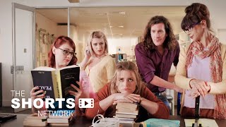 A young librarian spends her days reading romance novels. | Short Film "Library of Love"