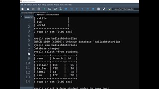 Python MySQL Order By Clause| Python MySQL Connectivity | MySQL 07