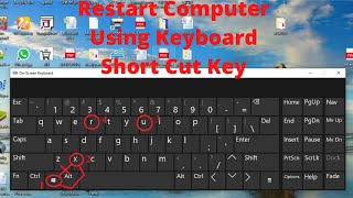 How to Restart Computer using Keyboard Shortcut on Windows® 10
