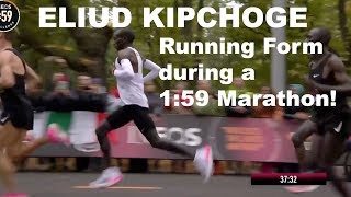 ELIUD KIPCHOGE RUNNING FORM TECHNIQUE: SUB 2 HOUR MARATHON  | Sage Canaday Tips