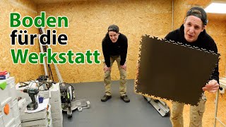 Floor for the workshop - quick and easy - homemade but how?//DIY