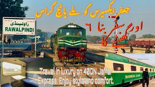 40DN Jaffar Express Business Class Journey | Pakistan Railway Vlogs