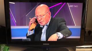 RTE analyst takes call from coach live on air