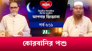 কোরবানির পশু | আপনার জিজ্ঞাসা ২০২৪ | Apnar Jiggasa | Live | EP 819 | NTV Islamic Show