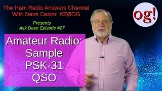 Sample PSK-31 QSO, AD# 27