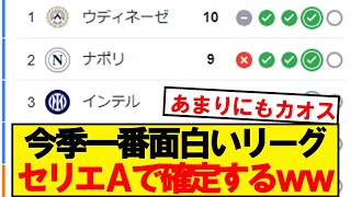 【悲報】セリエAの順位、意味が分からないwwwww