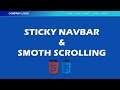 Create Sticky Navbar & Smooth Scrolling with HTML & CSS (No Javascript & Jquery) || UI Dev