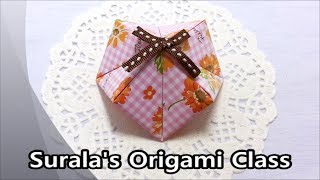 Origami - Jewel Box (Gift Box) / 종이접기 - 보석 상자 (선물 상자)