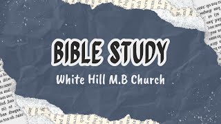 Virtual Bible Study | Pastor Jeffery Daniel | White Hill MB Church