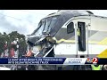 brightline train collides with florida fire truck injuring 3 firefighters and several passengers...