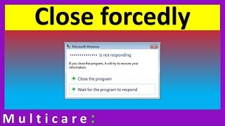 How to close any not responding program in windows 10