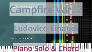 🎹Campfire Var. 2, Solo \u0026 Chord, Ludovico Einaudi, Synthesia Piano