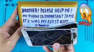 Restore iPhone 7 Plus Cracked - Restoration Destroyed Phone - Rebuild Broken Phone