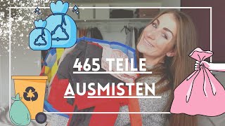 Ich spiele das Minimalismus Game ! Teil 1, 465 Teile ausmisten, declutter with me