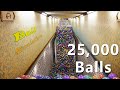 25,000 Bouncy Balls VS Train in the Tunnel - Blender Animation - Rigid body simulation