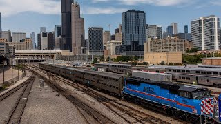 Metra SD70MACH #505 In-service Testing on the BNSF + Chicago Union Station Yard Moves  - 7/19/23