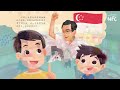 happy birthday singapore 新加坡，国庆日快乐！ read aloud children storybooks learn with nfc