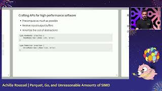 GopherCon 2024: Parquet, Go, and Unreasonable Amounts of SIMD - Achille Roussel