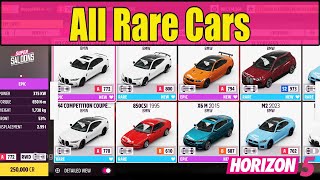 Forza Horizon 5 All Rare Cars