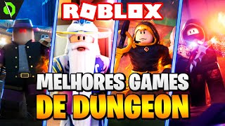 SOMBRIOS! TOP 10 MELHORES JOGOS de DUNGEON e MASMORRAS no ROBLOX!