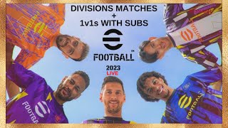 eFootball 2023 Live (PS5) - Dream Team Divisions Matches | 1v1 Friendlies With Subscribers